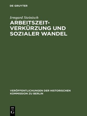 cover image of Arbeitszeitverkürzung und sozialer Wandel